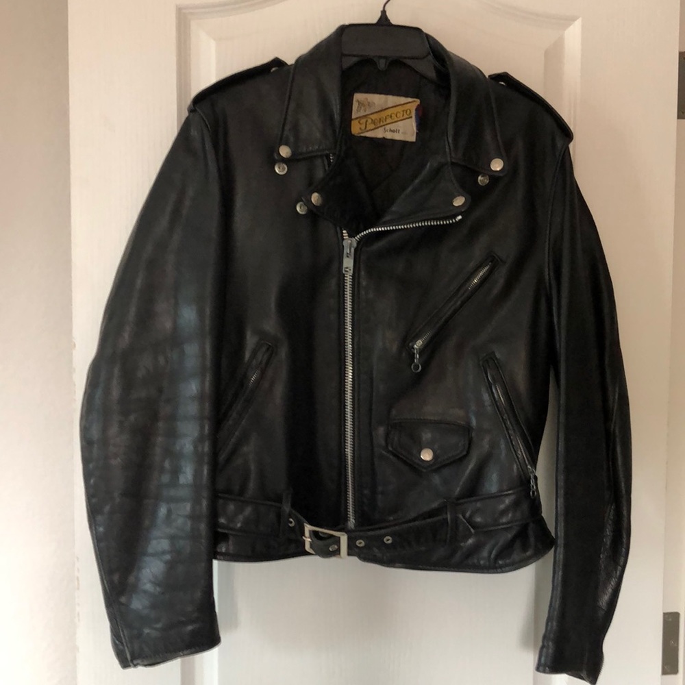 Perfecto.. Black Leather Biker Jacket.